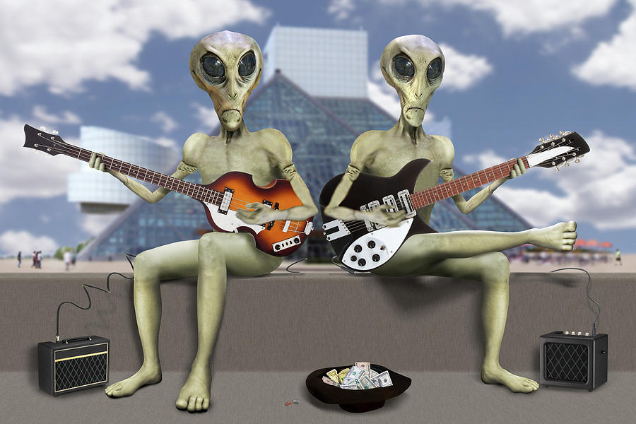 Alien Vacation - Trying To Make Ends Meet Photograph by Mike McGlothlen