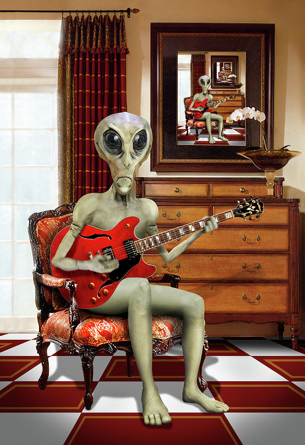 Alien Photograph - Alien Vacation - We Roll With Jazz by Mike McGlothlen