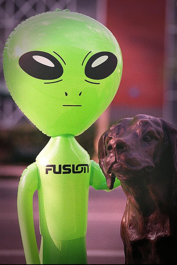 Alien Photograph - Aliens Best Friend by Richard Henne