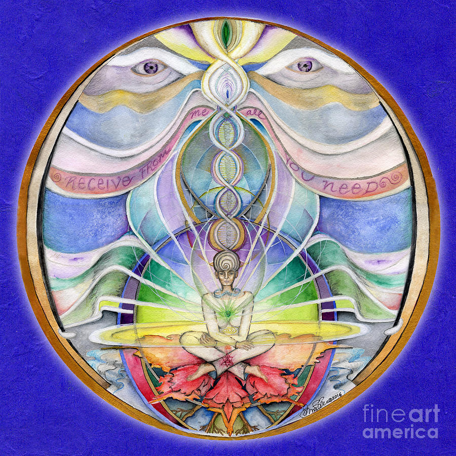 Alignment Mandala Painting by Jo Thomas Blaine