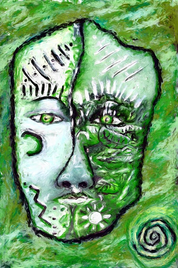 Alive A Mask Painting by Shelley Bain