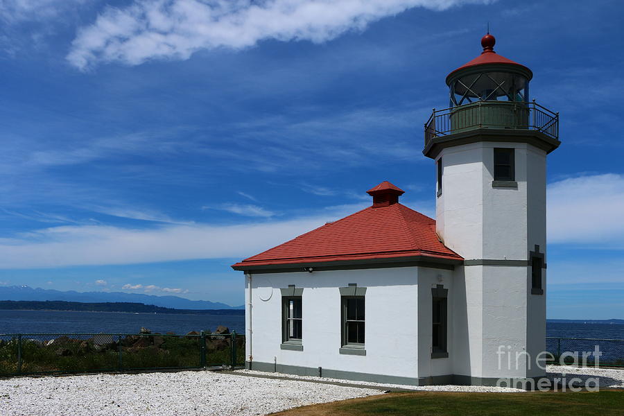 Alki Point Light Photograph by Christiane Schulze Art And Photography