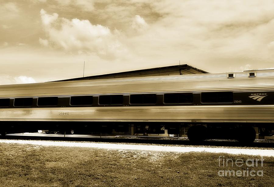 All Aboard The Amtrak Train -Florida Photograph by Adrian De Leon Art and Photography