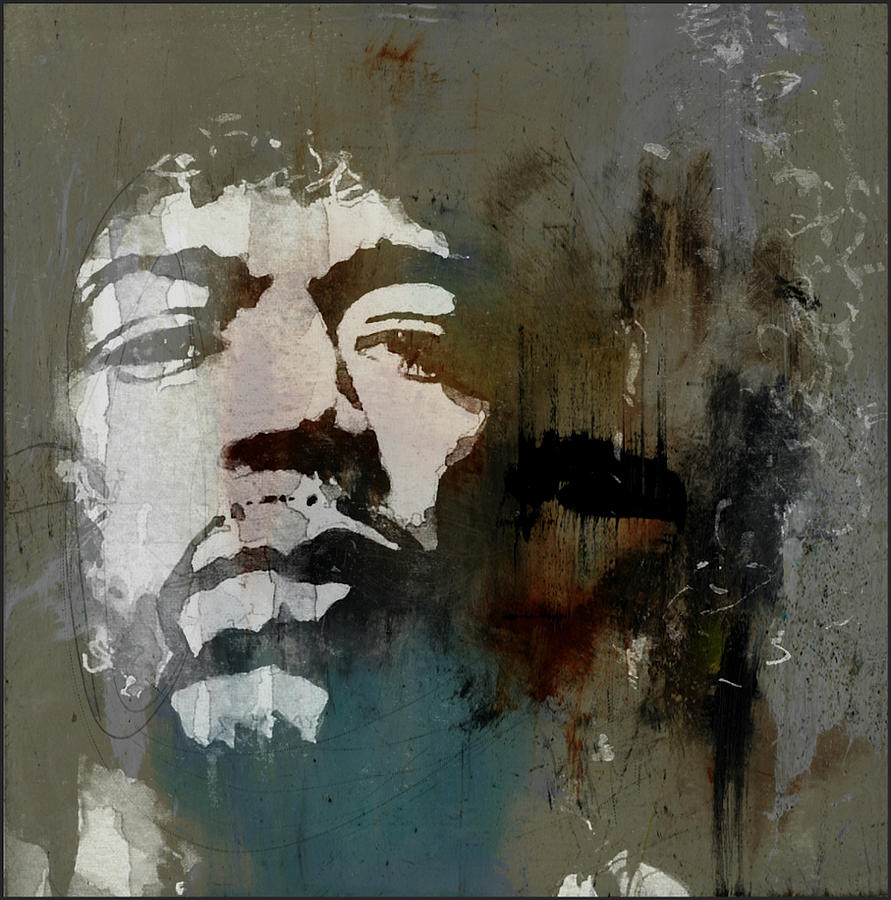 Jimi Hendrix Painting - All Along The Watchtower  by Paul Lovering