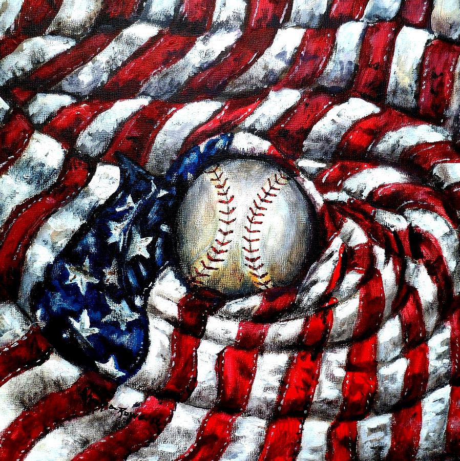 Independence Day Painting - All American by Shana Rowe Jackson