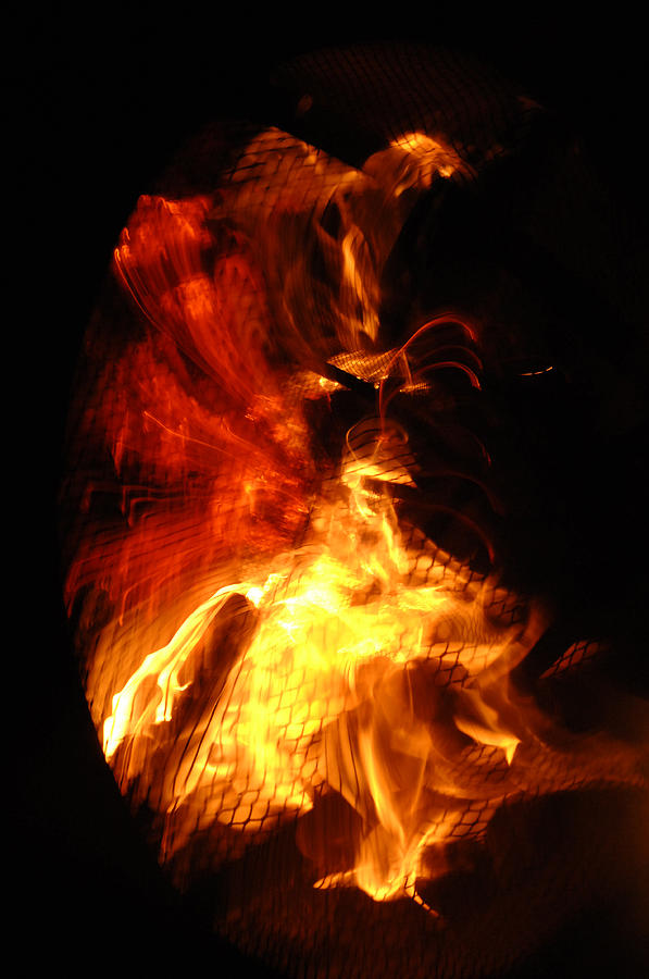 Fire Photograph - All Consuming by Donna Blackhall
