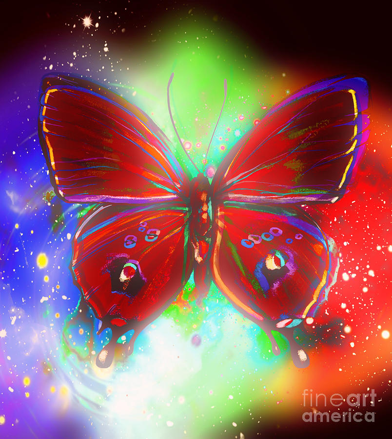 Butterfly Digital Art - All Eyes On Me by Gayle Price Thomas