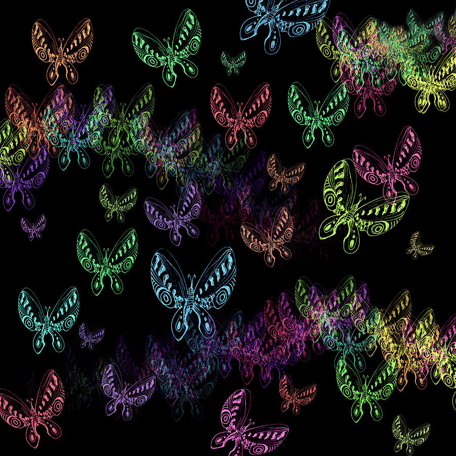 All Fluttery Digital Art by Adria Trail
