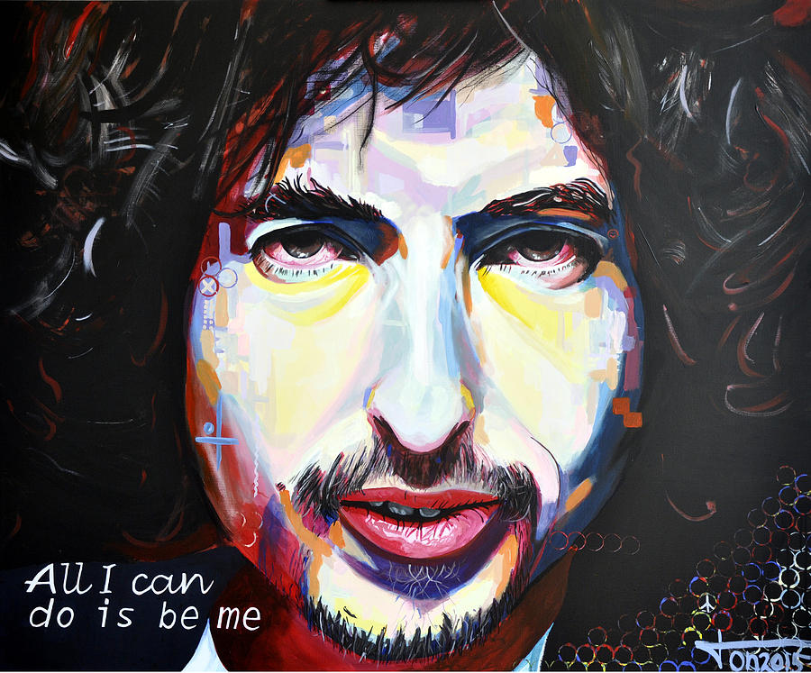 Bob Dylan Painting - All I can do is be me - Bob Dylan by Ton Peelen