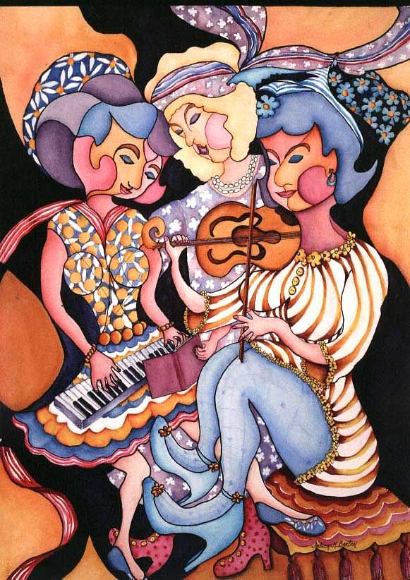 All in Together Girls Painting by Arleen Barton All in Together Girls Painting by Arleen Barton