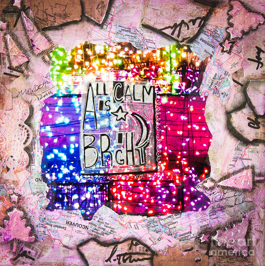 All Is Bright Photograph - All Is Calm-All Is Bright by Nancy Chilcott