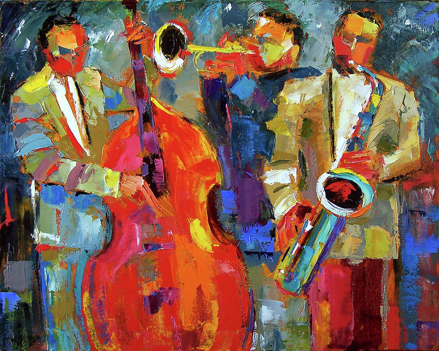All Night Jazz Painting by Debra Hurd