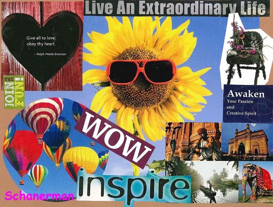 All of Life Can Inspire Mixed Media by Susan Schanerman