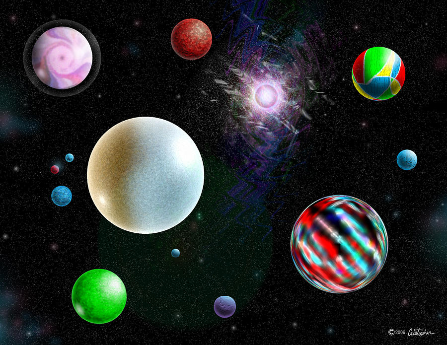 All Planets Of The Solar Federation Digital Art