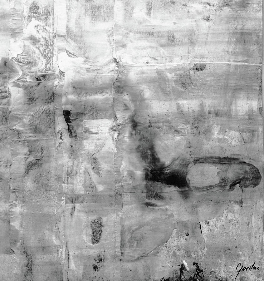 All Quiet Black And White Modern Painting Abstract Art