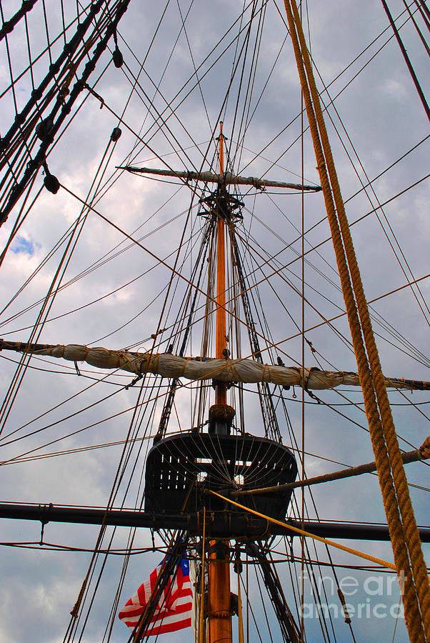 All ropes lead to Mast Photograph by Jost Houk - Fine Art America