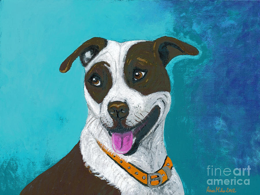 All Smiles Digitized Painting by Ania M Milo