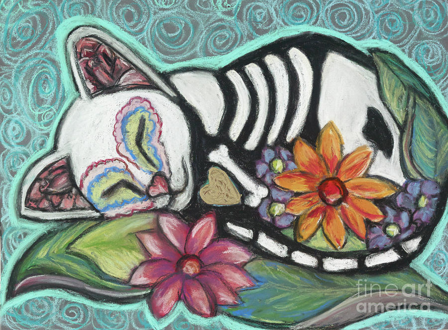Cat Pastel - All Souls Day Buffy II by Ann Hoff Cat Pastel - All Souls Day Buffy II by Ann Hoff