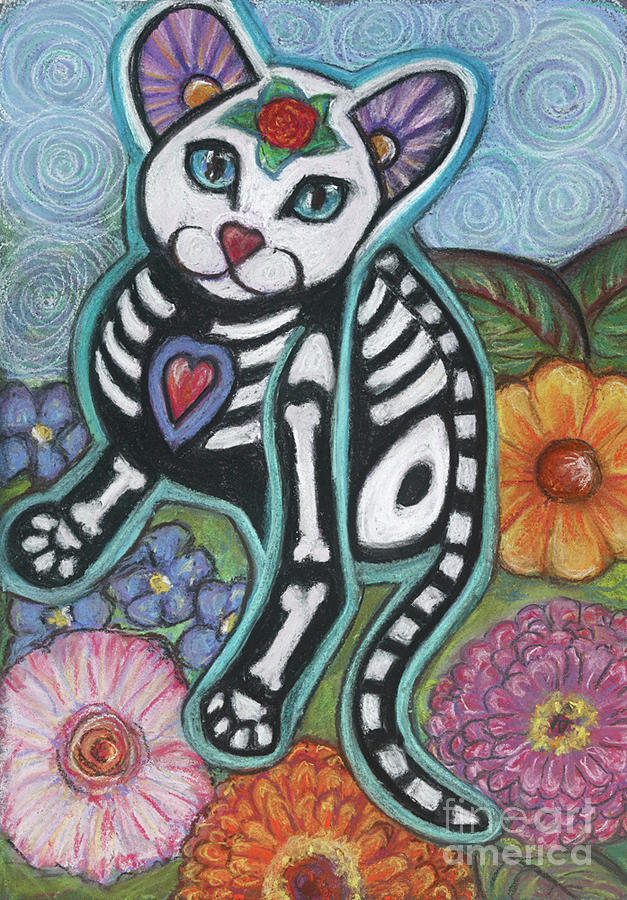 Cat Pastel - All souls day Jamie by Ann Hoff Cat Pastel - All souls day Jamie by Ann Hoff