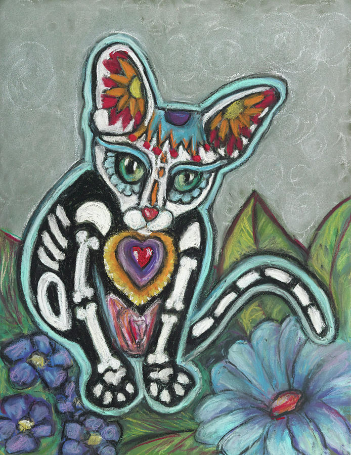 Cat Pastel - All Souls Day Leo by Ann Hoff Cat Pastel - All Souls Day Leo by Ann Hoff