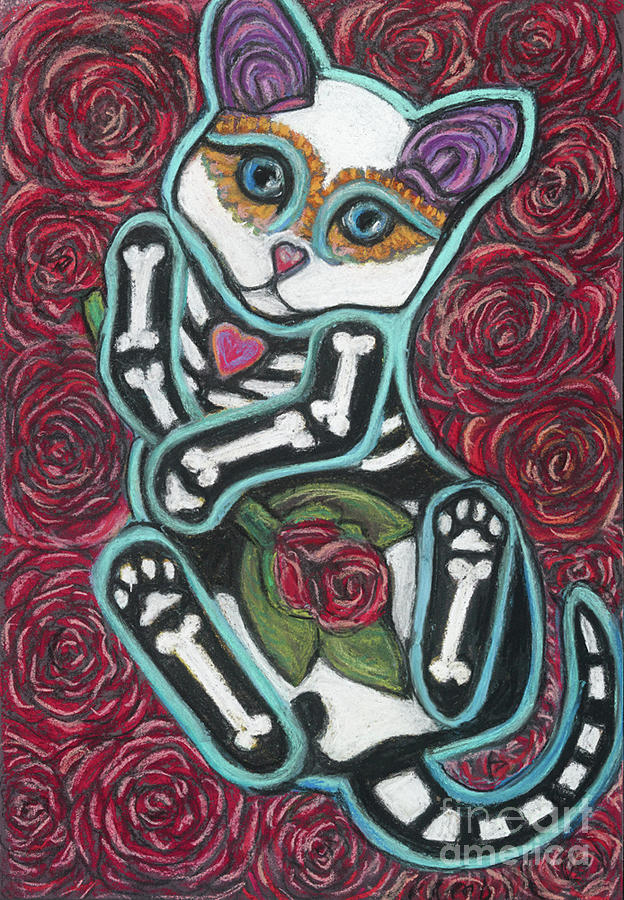 Cat Pastel - All Souls Day Samson by Ann Hoff Cat Pastel - All Souls Day Samson by Ann Hoff