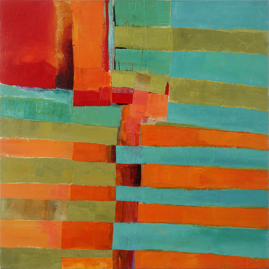 Color Painting - All Stripes 2 by Jane Davies