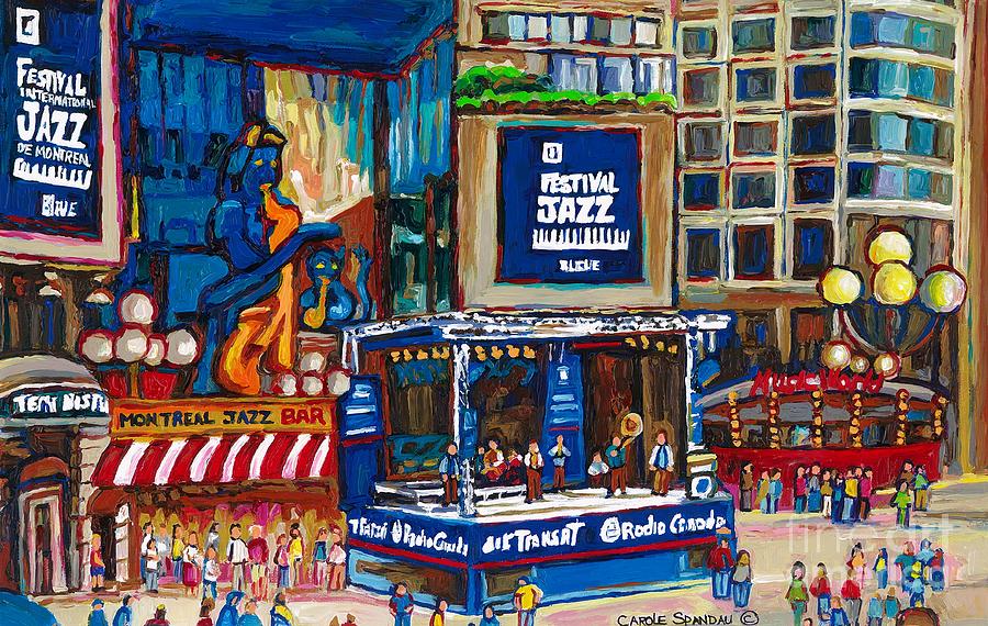 All That Jazz Painting by Carole Spandau