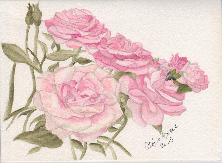 All the Roses Painting by Alexis Grone | Fine Art America