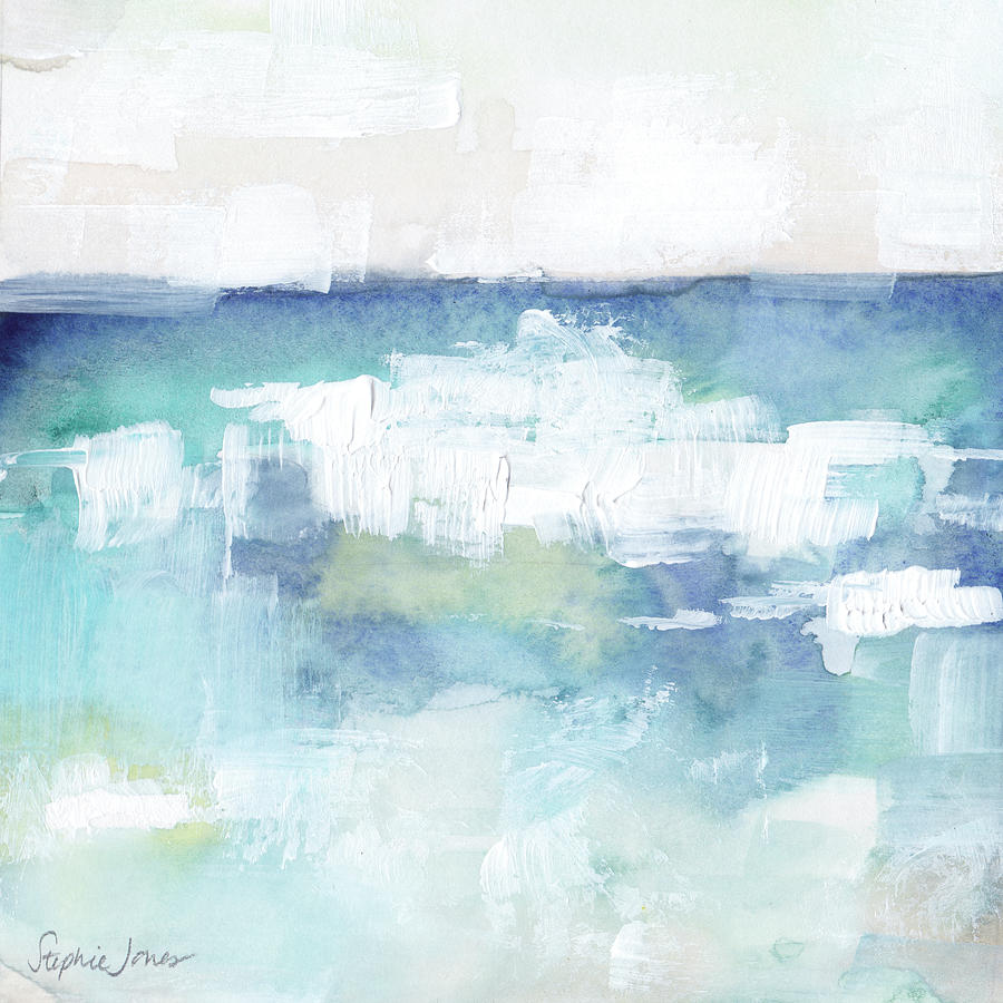 Beach Painting - All This Wet by Stephie Jones