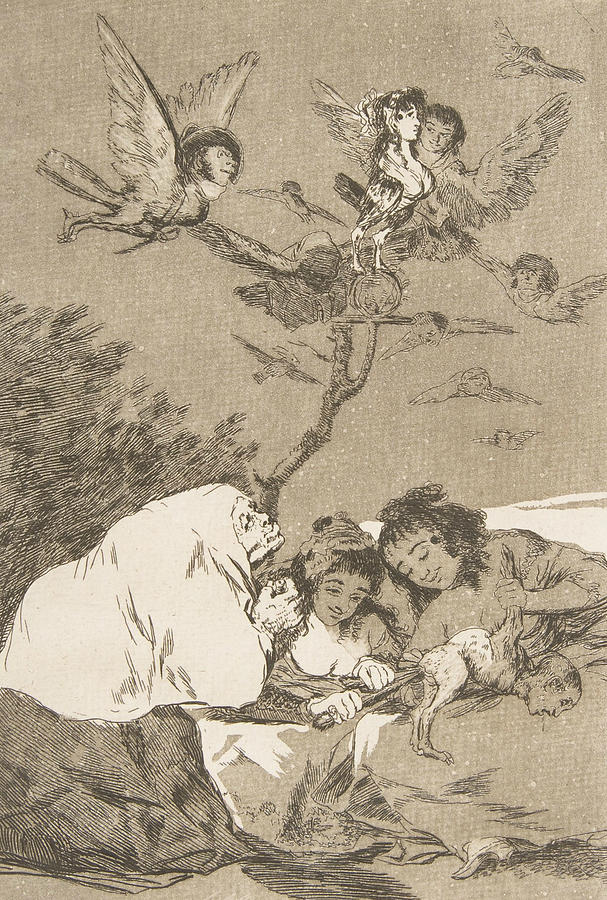 All will fall Relief by Francisco Goya