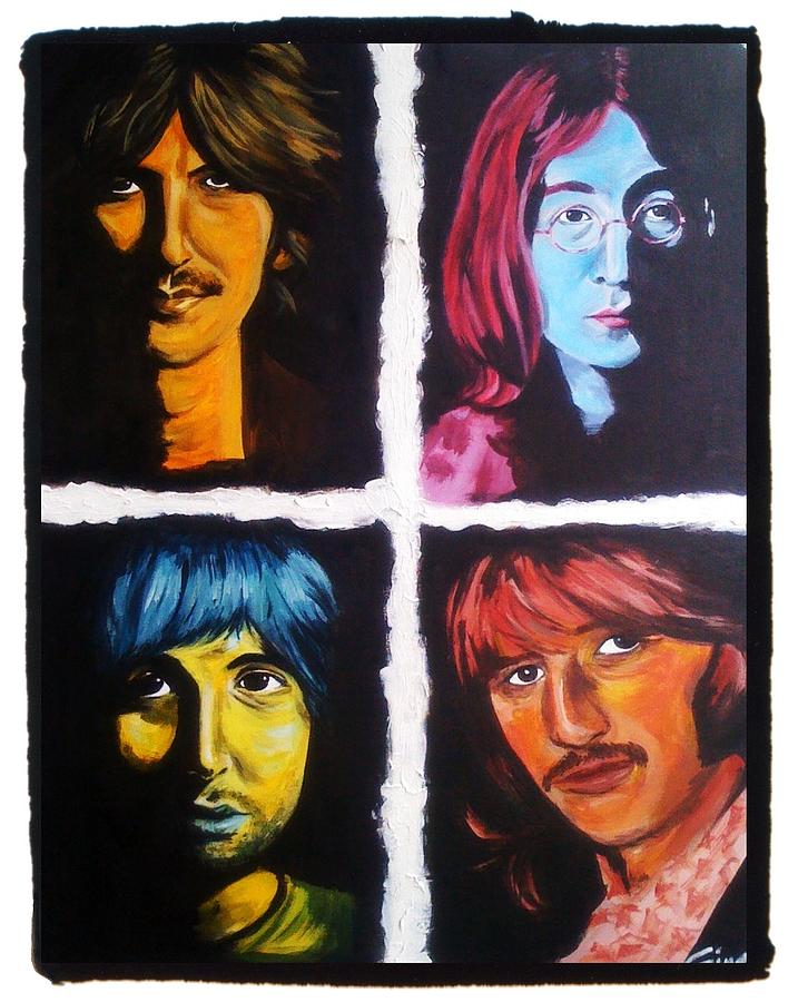 The Beatles Painting - All You Need is Color by Gina Bocalbos