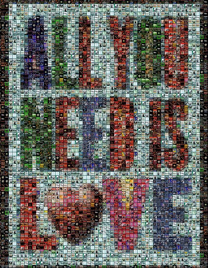 The Beatles Digital Art - All You Need IS Love Mosaic by Paul Van Scott The Beatles Digital Art - All You Need IS Love Mosaic by Paul Van Scott