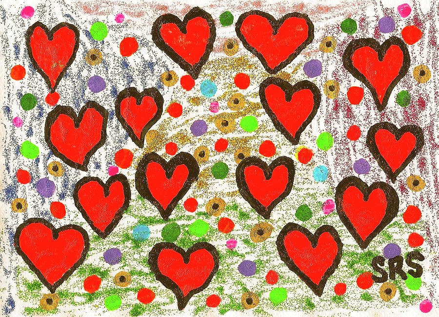 All You Need Is Love Drawing by Susan Schanerman