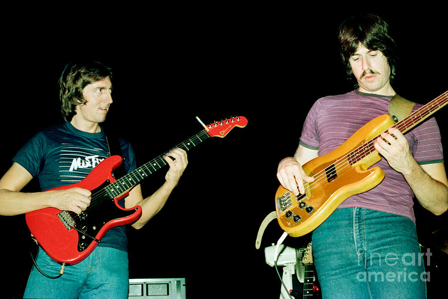 Allan Holdsworth and Jeff Berlin I O U 1983 tour in Berkeley CA Photograph by Daniel Larsen