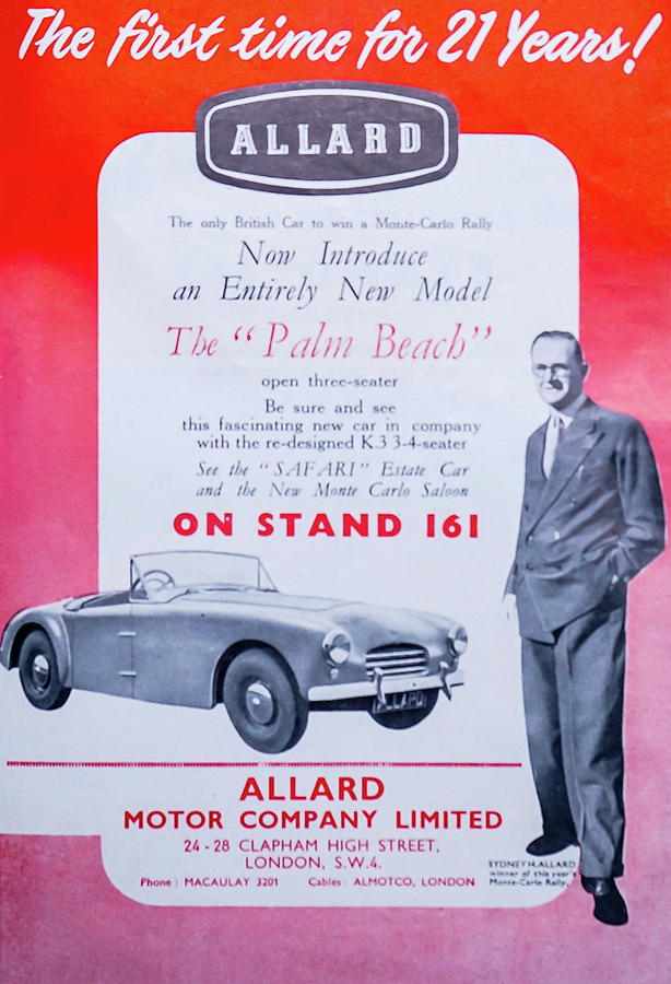 Allard London Motor Show 1952 Digital Art by Roger Lighterness