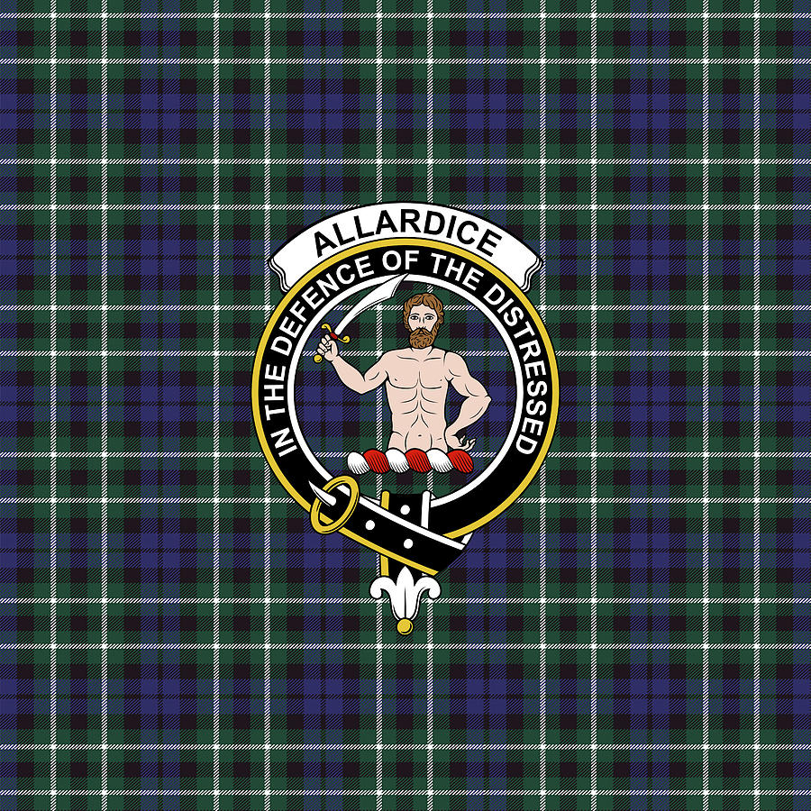 Allardice Tartan Clan Badge Weekender Tote Bag K9 Mixed Media By Hung 