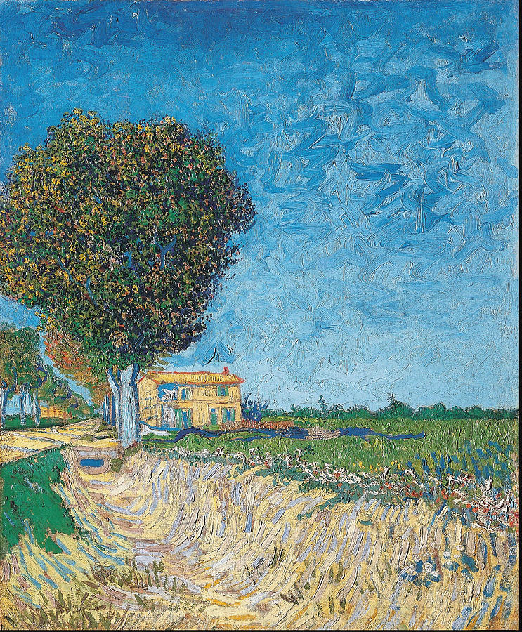 Allee bei Arles 1888 Painting by Vincent Van Gogh