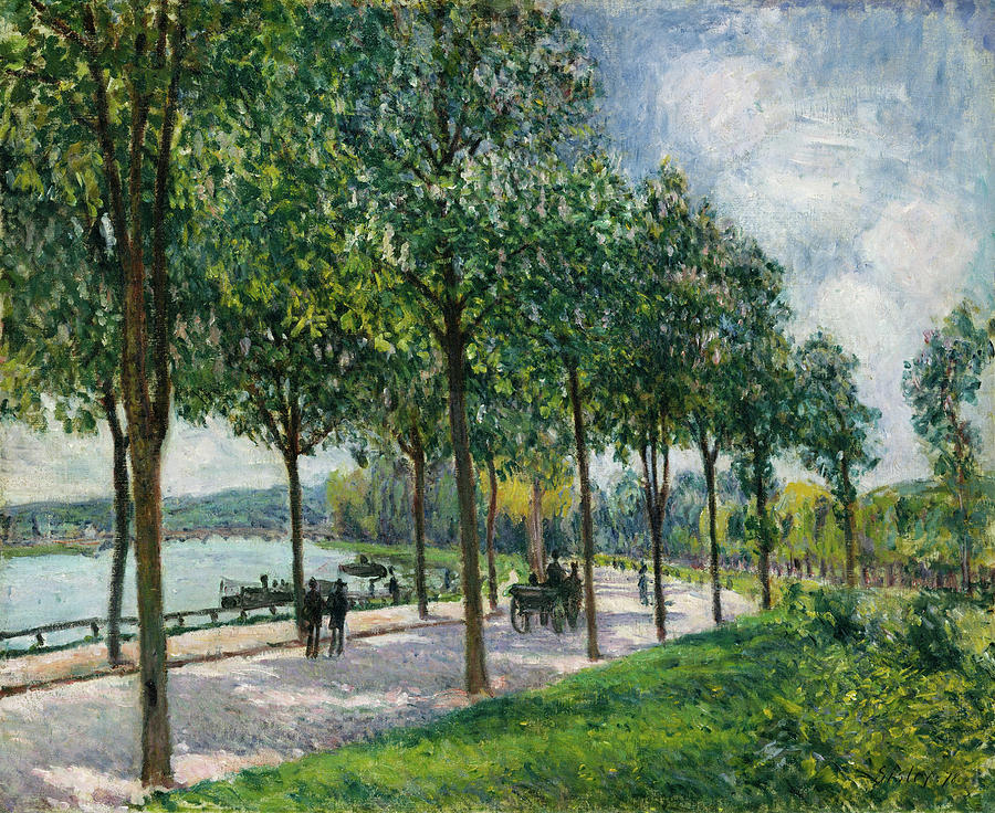 Alfred Sisley Painting - Allee of Chestnut Trees by Alfred Sisley