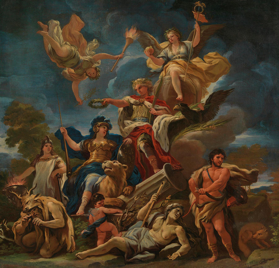 Allegory of Fortitude Painting by Luca Giordano - Pixels