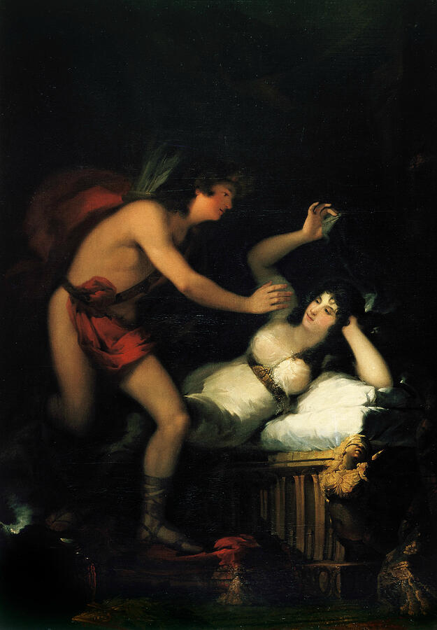 Allegory of Love, Cupid and Psyche, from 1798-1805 Painting by Francisco Goya