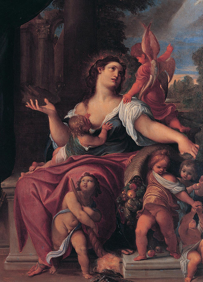 Ludovico Carracci Painting - Allegory of Providence by Ludovico Carracci