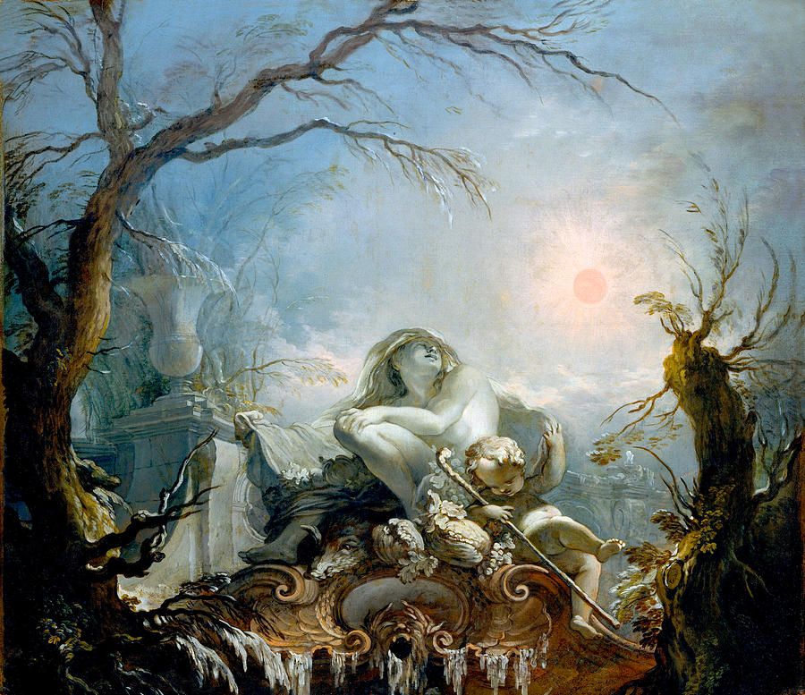 Allegory of Winter Photograph by Jacques de la Joue the Younger