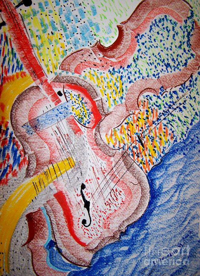 Music Painting - Allegro  by Mozart by Geraldine Liquidano