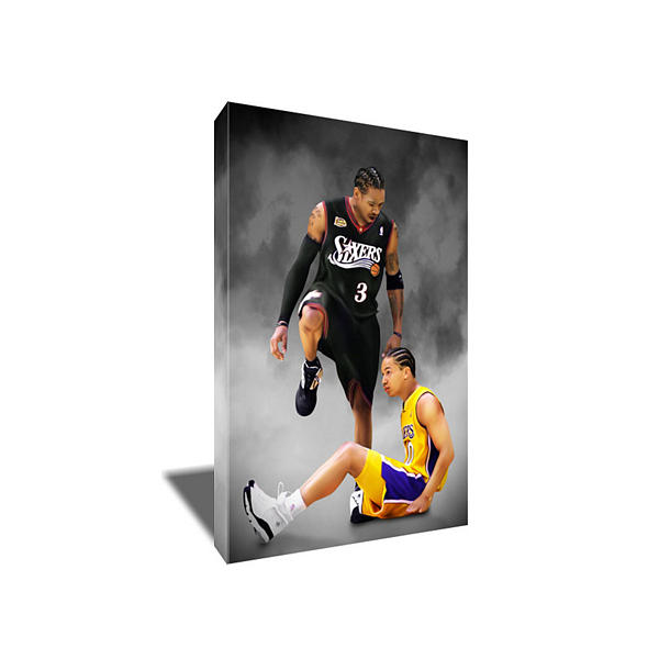 Allen Iverson Cross Over Step Over Canvas Art Painting by Art-Wrench Com -  Fine Art America
