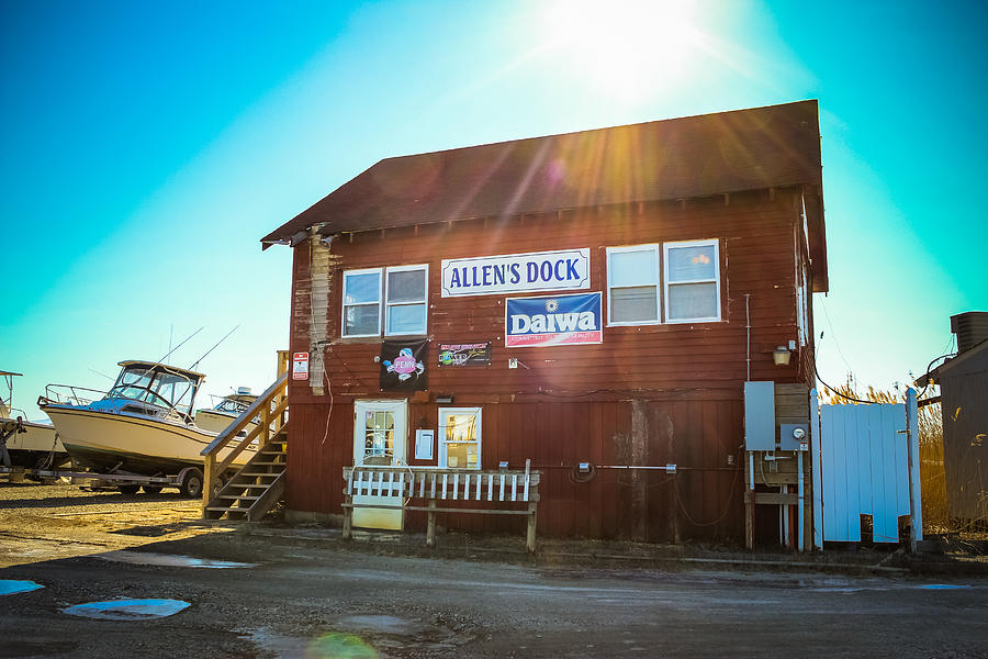 Allens Dock - Bait and Tackle Store Photograph by Colleen Kammerer
