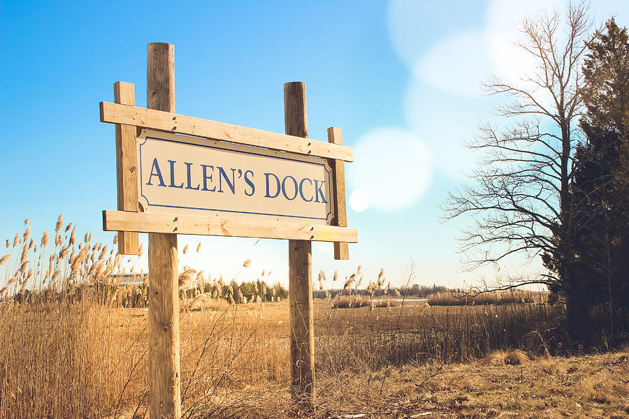 Allens Dock Sign Photograph by Colleen Kammerer