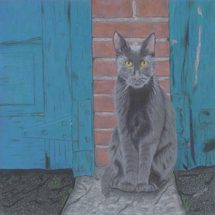 Alley Cat Drawing by Arlene Crafton
