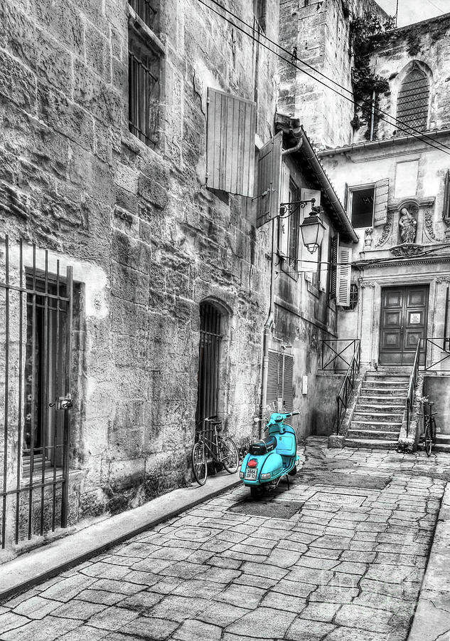 Alley In Arles Selective Color Photograph by Mel Steinhauer