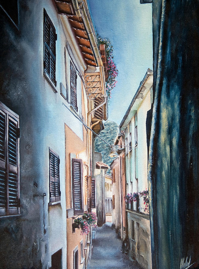 Alley Painting by Michelangelo Rossi