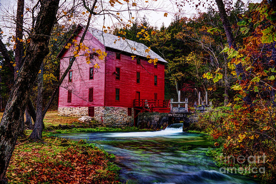 Alley Mill and Alley Spring Near Eminence Missouri Photograph by Jean Hutchison